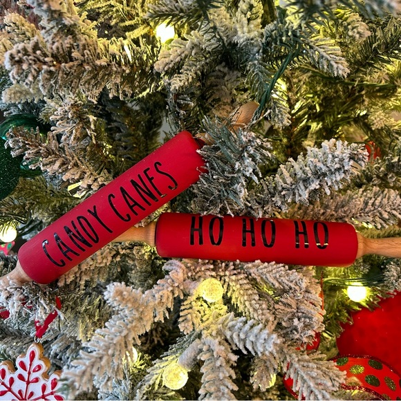 Small Rolling Pins, Holiday, Home Decor, Handmade Set of 2 - Picture 1 of 4